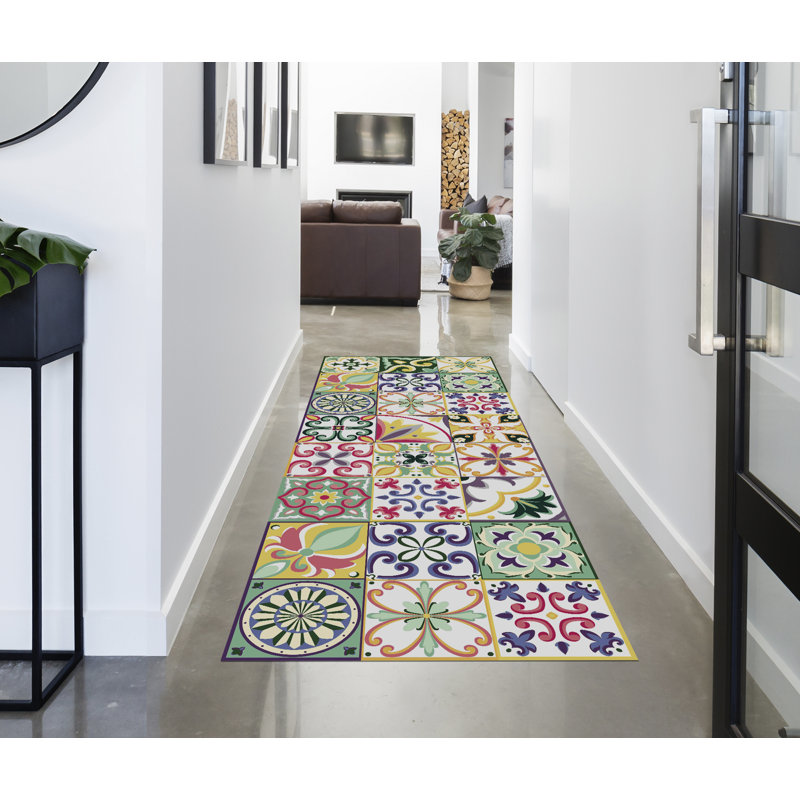 Littell Geometric Indoor / Outdoor Area Rug, Runner 78 x 225cm