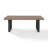 Laderrian Rectangular Wood Metal Outdoor Coffee Table , 48'' in. W 24'' in. D