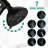 Stainless Steel Slide Bar Shower, Dual 7-setting Heads, Matte Black, 1.8 Gpm Flow, Moisturizing Fog Mode Shower System With Drill- Steel, Rain / Massage Spray