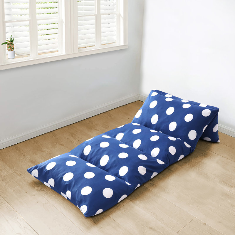 Cotton Bean Bag Chair & Lounger, 88" H x 32" W x 7" D