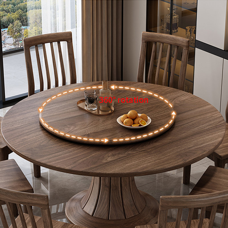 Ensemble de table de salle à manger en bois massif de style américain, H 29,9 po x L 59 po x l 59 po