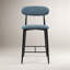 Tabouret de bar rembourré à hauteur de comptoir avec cadre en métal et repose-pieds (ensemble de 3)-1541509979-1541509980-1541509982