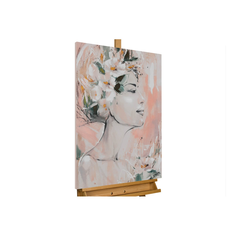 Hand -painted Feast of Flowers Acrylic Painting