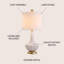 Lampe de table DEL Chesnut-132816142