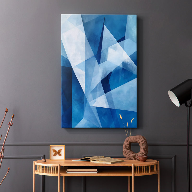 ABSTRACT Series XCII - Toile tendue avec châssis Premium - Prêt à être accroché, H 18 po x l 12 po