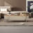 Light luxury high-end saddle leather coffee table