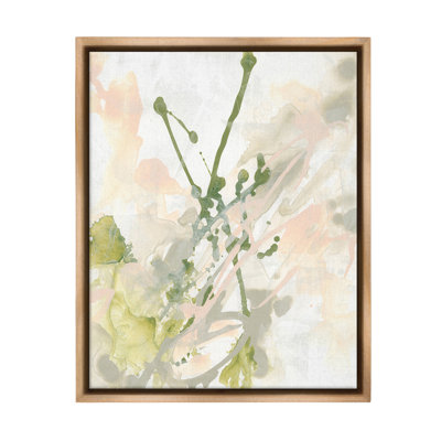"Green Abstract Splatter" par June Erica Vess sur toile