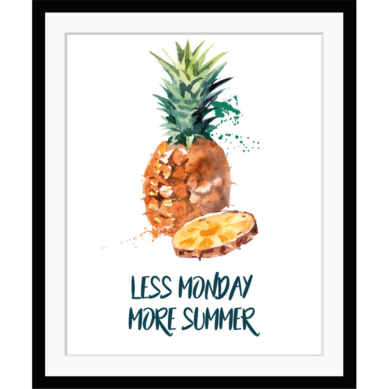Less Monday - Single Picture Frame Print, 50 cm H x 60 cm W