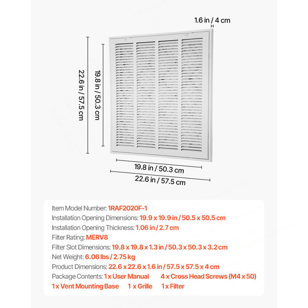 Dimensions du produit