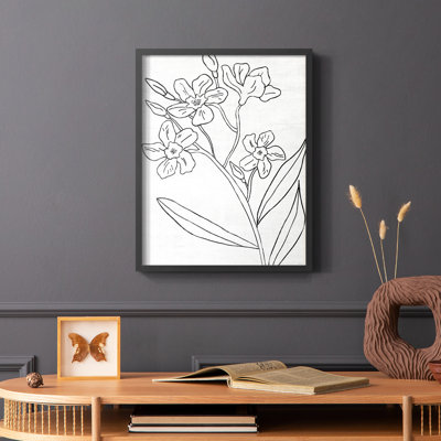 Botanical Sketch II Framed Print - Solid Wood