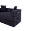 Canapé-lit avec oreiller carré - Coussin en velours côtelé avec structure fixe-1309737959