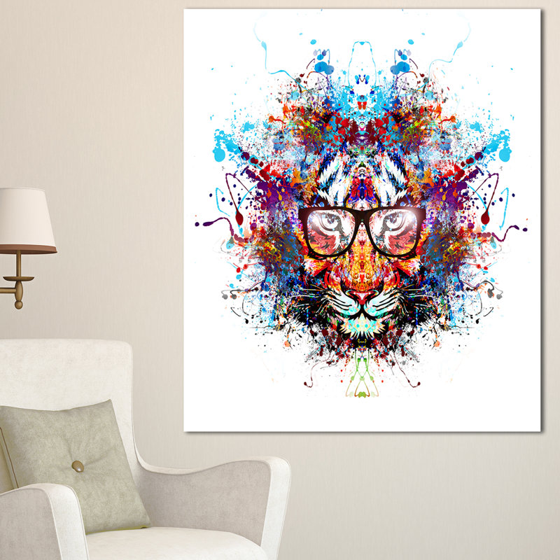« couleur tiger en verres », impression sur toile tendue, H 32 po x l 16 po x P 1 po
