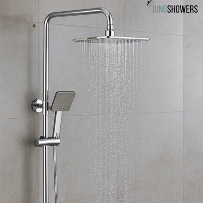 Stylish brushed nickel kitchen faucet with flexible hose and anti-scald temperature control