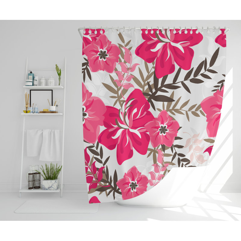 Atia Polyester Shower Curtain, 168cm H x 168cm W