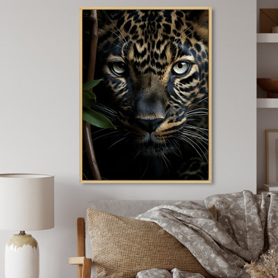 «Knoa Cheetah Portrait Silent Stalk I», art mural sur toile léopard