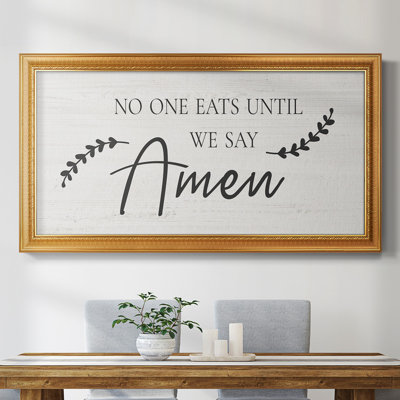 «Say amen», reproduction de photo sur toile simple