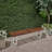 Patio Dining Bench With Iron Legs-1608200845