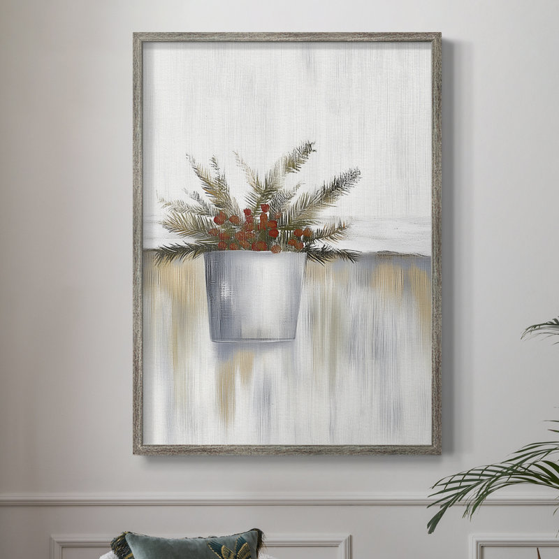 «Christmas Holiday Art CDX III», reproduction encadrée - bois massif, H 30 po x l 24 po
