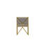 Clover Armchair, Genuine Leather Upholstery and Metal, 22x22x32-1239597618