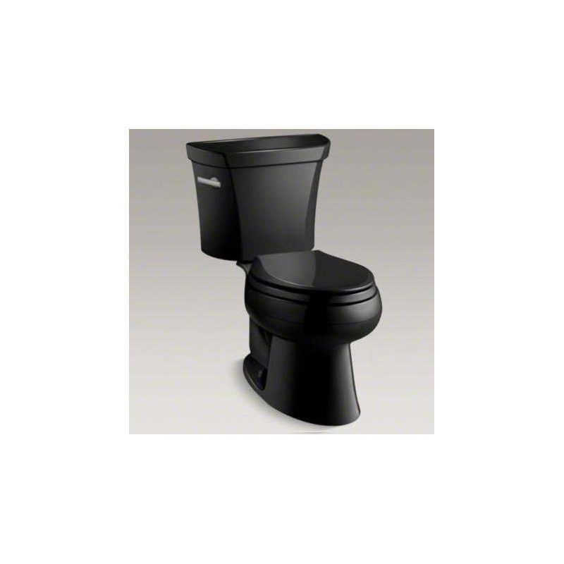 Wellworth Classic Two-Piece Elongated 1.0 GPF Toilet with Pressure Lite Flushing Technology, Less Seat, Left-Hand, Yes