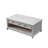 Four-drawer coffee table in solid white wood.-110956625