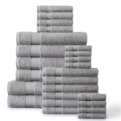 Ensemble de serviettes en coton à 100 % de 24 articles Aneysa