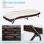Chaise longue de patio Outsunny avec dossier réglable à 5 positions, confort rembourré et osier en rotin Pe résistant aux intempéries, idéal pour se détendre au bord de la piscine