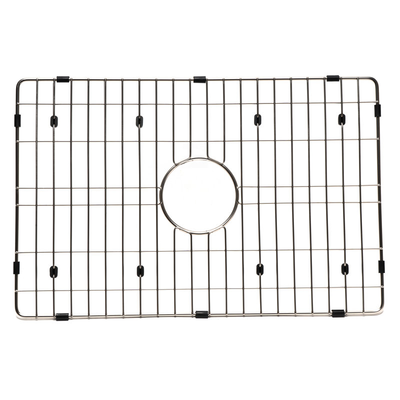 Brushed Stainless Steel Sink Grid with Plastic Feet