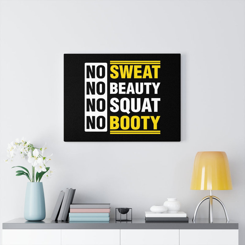 No Sweat - Wrapped Canvas Print, 46cm H x 61cm W