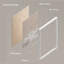 Ensemble de 3 pièces d'art mural encadré en nuage - Impressions de ciel blanc neutre pour décor de chambre à coucher, de chambre de bébé ou de salon-112375266-112375273
