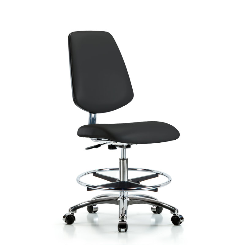 Chaise de dessin Anais, Noir, Patins