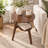 Solid Wood 2-Tier Round Side Table with Storage Shelf