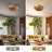 Modern 16" 3-Light Barss Dome Semi-Flush Mount Ceiling Light