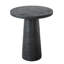 Table d'appoint ronde noire 22 po x 22 po x 25,5 po avec base en piédestal - Magnésium fabriqué pour une utilisation polyvalente, comme une table de chevet, un vestibule, un support à plante ou un ajout de salon dans une table polyvalente, élément
