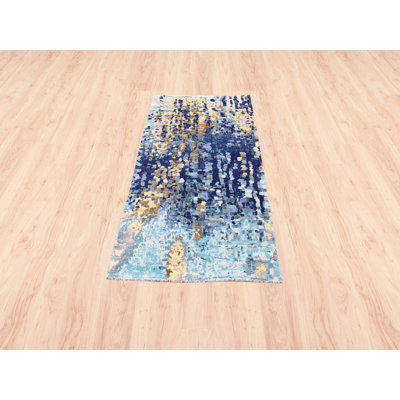 Marsenio One-of-a-Kind 2'6" X 5'10" Runner Area Rug in Blue