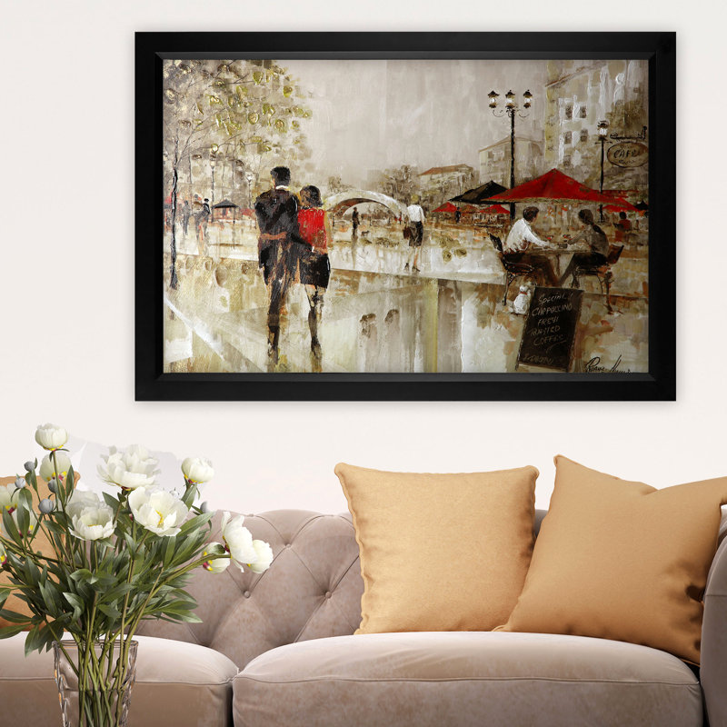 « river walk » par ruaneing équipage, peinture sur toile encadrée