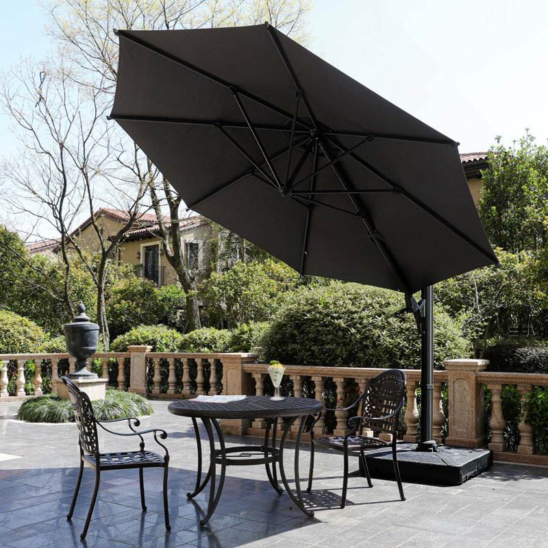 Parasol de patio en porte-à-faux 11 pi., 11 po