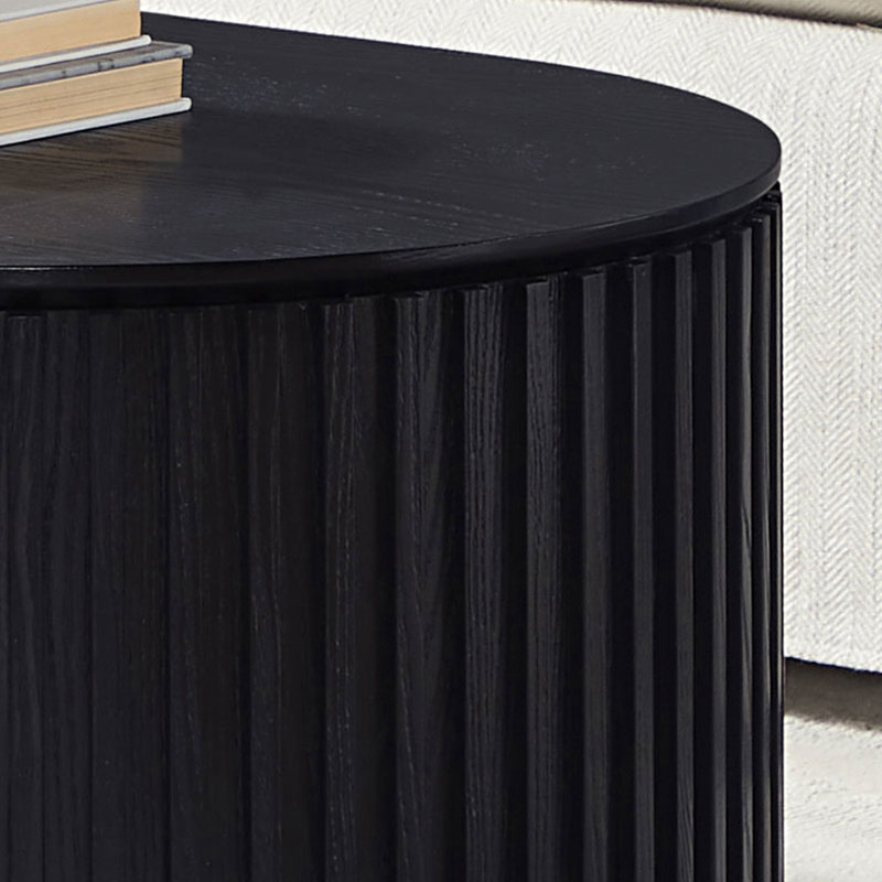 Lennon ovale avec base robuste, Black