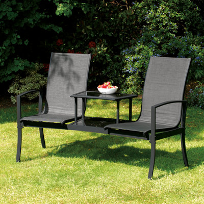 Burnstad Steel Outdoor Bench