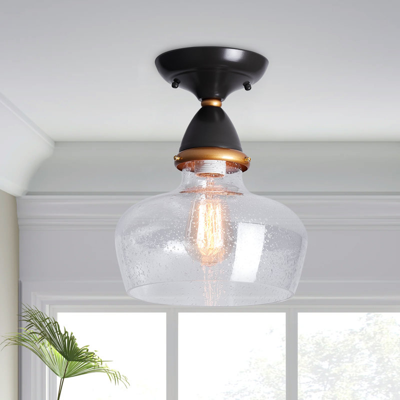 Plafonnier semi-encastré industriel 1 lumière Gander