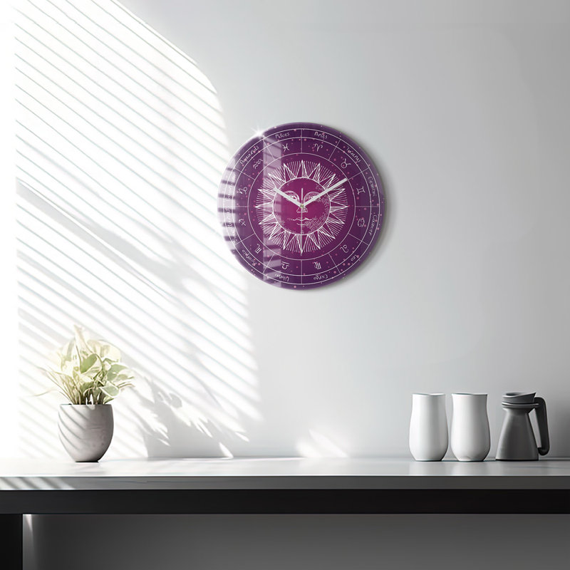 Glass Wall Clock