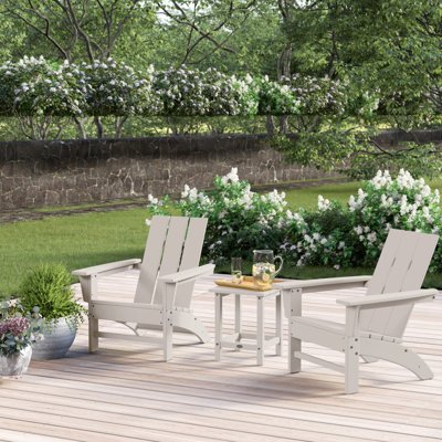 POLYWOOD x Sol 72 Jamarion 3-Piece Adirondack Set
