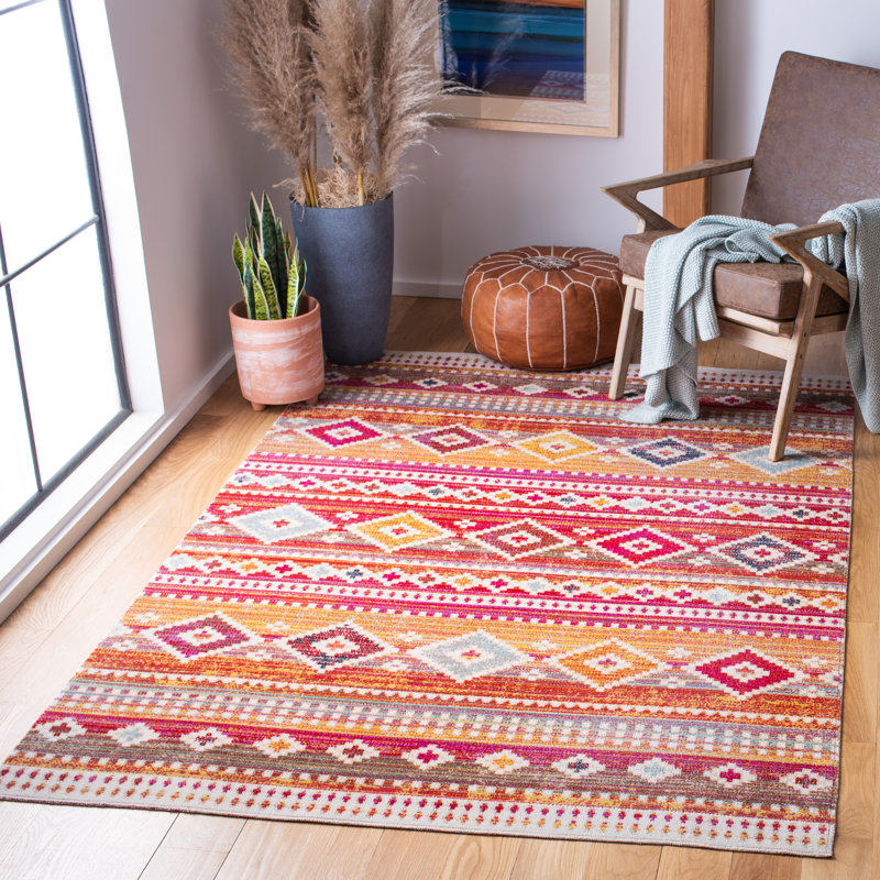 Tapis d'intérieur / extérieur Virgil 200 Performance Southwestern, Rectangle 6 pi x 9 pi