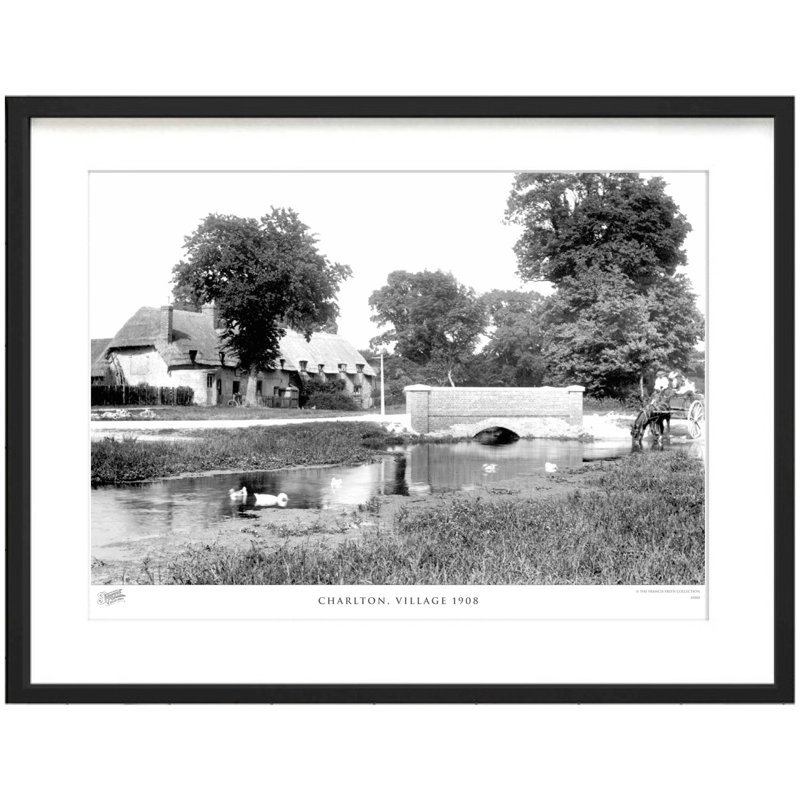 Charlton, Village 1908 by Francis Frith - Single Picture Frame Print, 45cm H x 60cm W x 2.3cm D