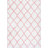 Cuanaic Trellis Shag Performance White/Pink Rug-975425133