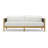 Reel Collection 82'' Wide Reversible Teak Patio Sofa with Sunbrella® Cushions-88863982