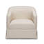 Chaise pivotante à jupe en lin