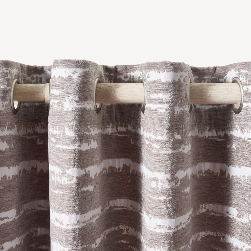Antoni Room Darkening Curtain Single Panel, 52" W x 84" L, Gray