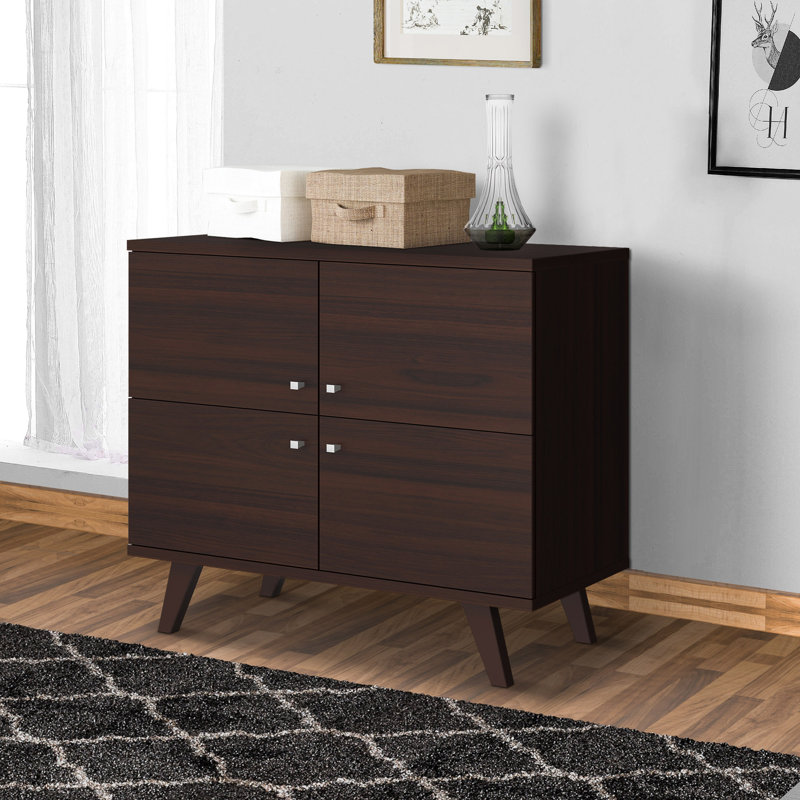 Laquante Solid Wood Accent Cabinet