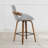 26" Swivel Upholstered Counter Stool with Walnut-Finish Bentwood Accent-1576192885-1576192880